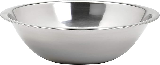 5 Quart Stainless Steel Mixing Bowl – Heavy-Duty Kitchen Bowl for Baking, Cooking, and Food Prep – Polished Mirror Finish, Deep Design, Dishwasher Safe, Rust-Resistant