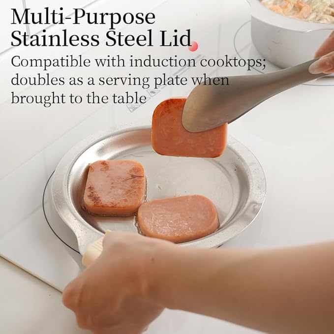 Stainless Steel Cookware Set, 12-Piece Pots and Pans Set, Kitchen Cooking Pan Set, Non Toxic, Dishwasher Safe