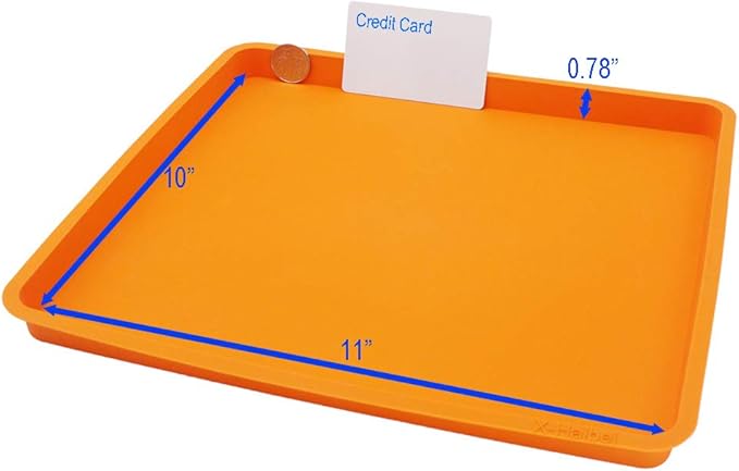 X-Haibei Swiss Roll Cake Mat Flexible Baking Tray Silicone Cookies Mold L10 W11inch H 0.78inch