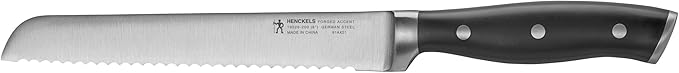 HENCKELS Forged Accent Razor-Sharp 8-inch Bread Knife, Cake Knife, Black, German Engineered Informed by 100+ Years of Mastery
