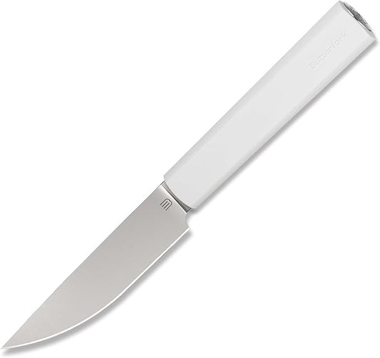3.5 Inch Paring Knife, AR-RPM9 Steel Fruit Vegetable Knife with Ergonomic ABS Handle Oak Sheath, Ultra Sharp Kitchen Knife for Peeling Coring Cutting, Gift for Home Chefs