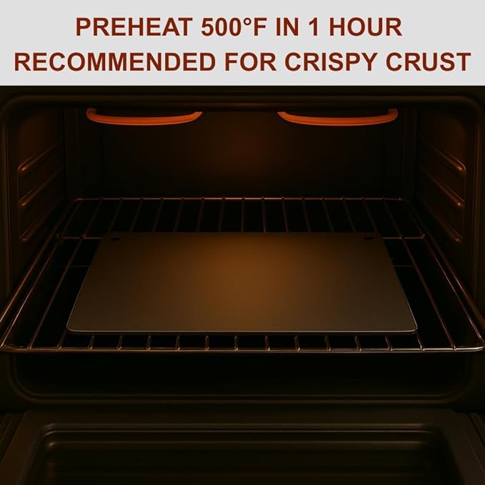 Cooking Steel for Oven Sourdough, 16 inch x 20 inch, Detachable Handle, Heavy-Duty Pizza Baking Steel For Oven, Good for Bread (16x20 pizza steel+wooden peel)