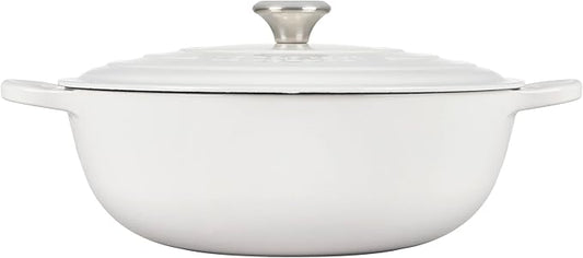 Le Creuset Signature Cast Iron Chef's Oven, 7.5qt, White, LS2514-3216SS