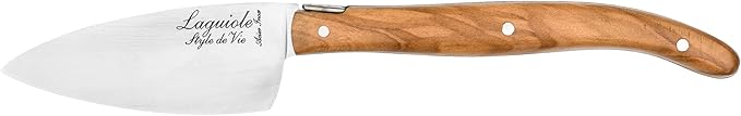 Laguiole Style de Vie Cheese knives, Luxury Line, 3 pieces, Olive Wood, in giftbox