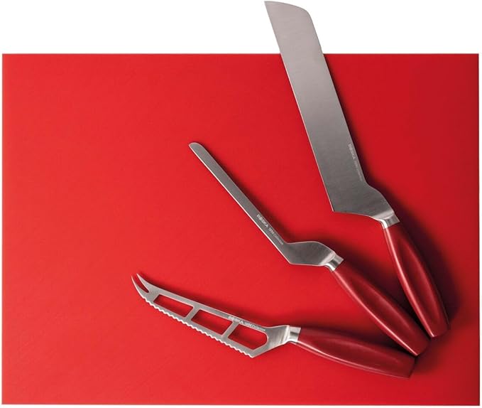 BOSKA Semi-hard Cheese Knife - Red - Premium Cheese Cutter - For professional use - HACCP - Food Safety - Cheese Knives - 1896 collection