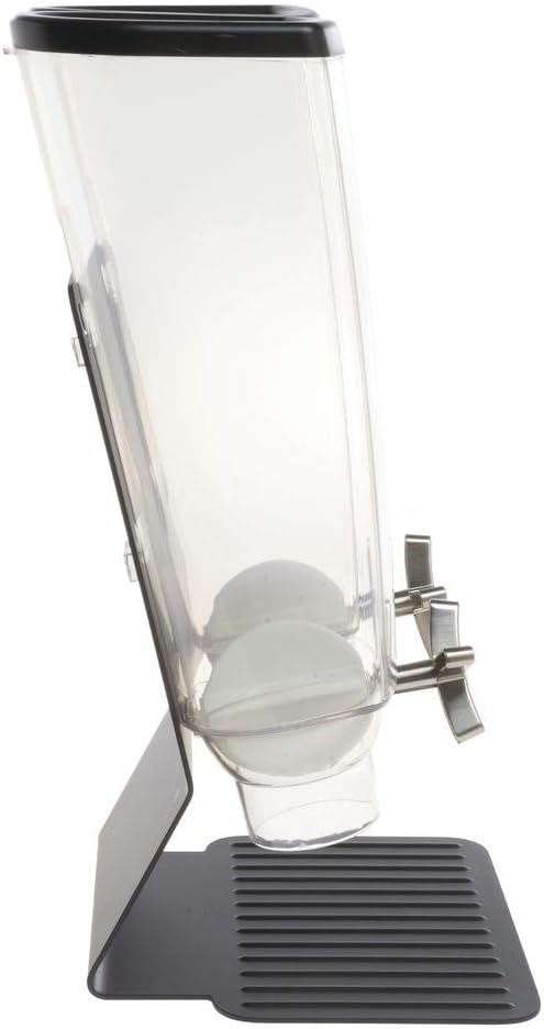 HUBERT 2 Container Cereal Dispenser with Stand - 9 3/16"L x 8 1/8"W x 17 3/16"H