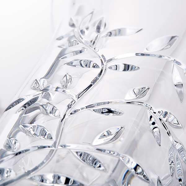 Things Remembered Vera Wang Engraved Crystal Leaf Vase (Free Customization)