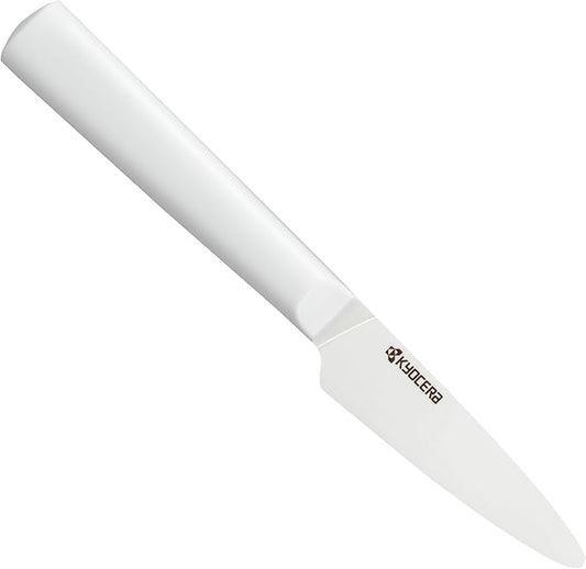 KYOCERA INNOVATIONwhite 3" Ceramic Paring Knife - White Z212 Blade with Non-Slip White Handle