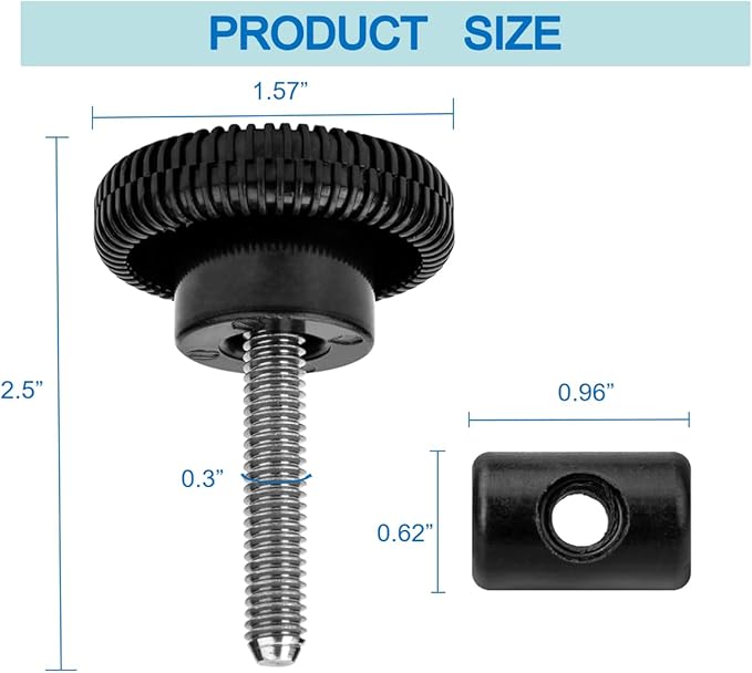 Pool Pump SPX1600PN Nut Knob Swivel Nut Gasket (2 PCS) Compatible with Hayward Super Pump & MaxFlo Pump, Replacement SP1600X5 SP1605X7 SP1607X10 SP1610X15 SP1611X15 SP2810X15 Strainer Cover Lid Knob