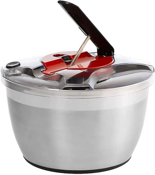 Salad Spinner Salad Machine, Rotating Bottom for Fruit and Vegetable Dryer Non-Slip Design with Lid and Water Filter Basket Lockable Handle