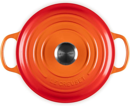 Le Creuset Enameled Cast Iron Signature Round Dutch Oven, 4.5 qt., Flame