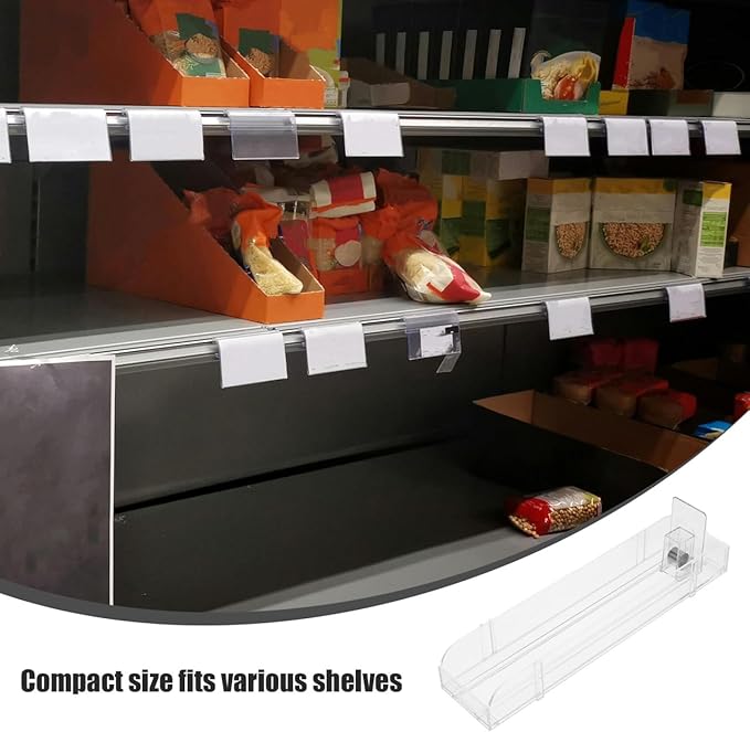 Zerodeko Dual-Sided Beverage Booster can Organizer Tray for Convenience Store and Supermarket Shelves Compact 11X3X2.5 Inch Space-Saving Display Rack for Soda and Drinks