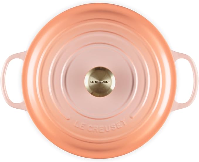Le Creuset Enameled Cast Iron Signature Round Dutch Oven, 5.5 qt., Peche