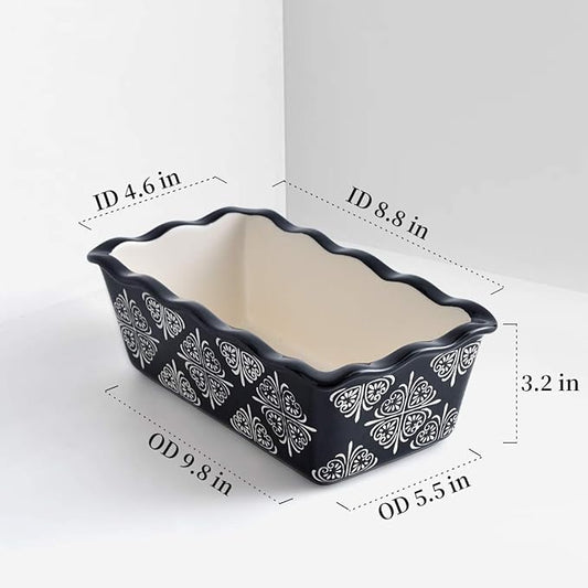 Wisenvoy Ceramic Loaf Pans for Baking Meatloaf and Bread