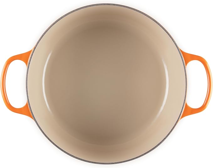 Le Creuset Enameled Cast Iron Signature Round Dutch Oven, 7.25 qt., Flame