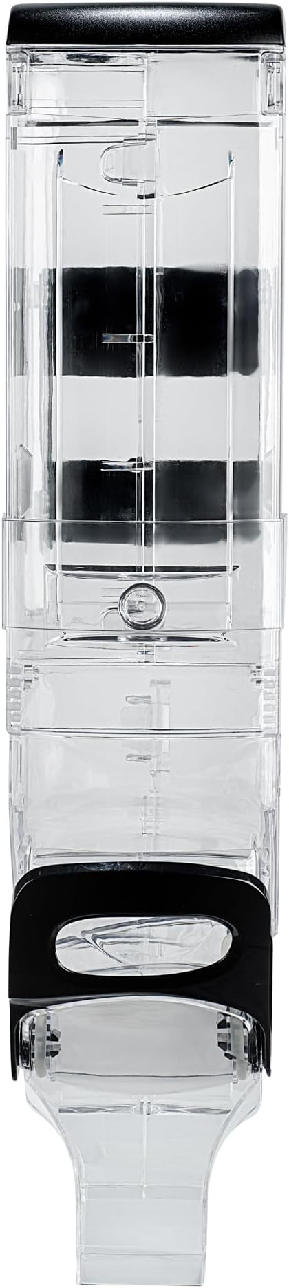 Restaurantware-Met Lux 5 Gallon Dry Food Dispenser, 1 Airtight Cereal Dispenser - Wall-Mounted, Single Control, 1 Black Plastic Grain Holder, For Snacks, Nuts, Or Coffee Beans
