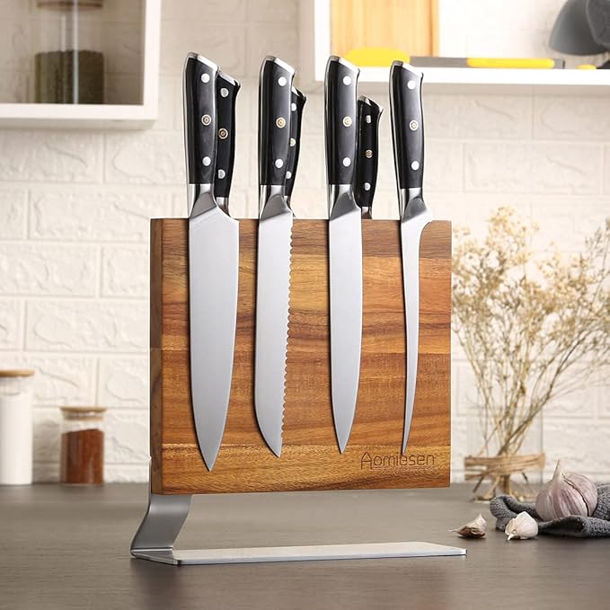 Knife Block Magnetic - Magnetic Knife Holders - Magnetic Knife Block - Magnetic Knife Stand - Knives Holder - Magnetic Knife - Universal Knife Block