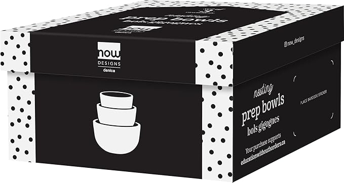 Now Desgns Nesting Prep Bowls, Set of 3, Matte White