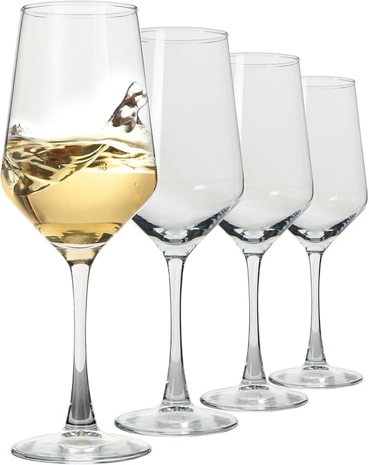 Wine Glasses Set of 4,13.5 oz Clear Red/White,Wine Glasses for Party, Wedding and Home,Premium Glasses Hand Blown,Long Stem,Daily Use.