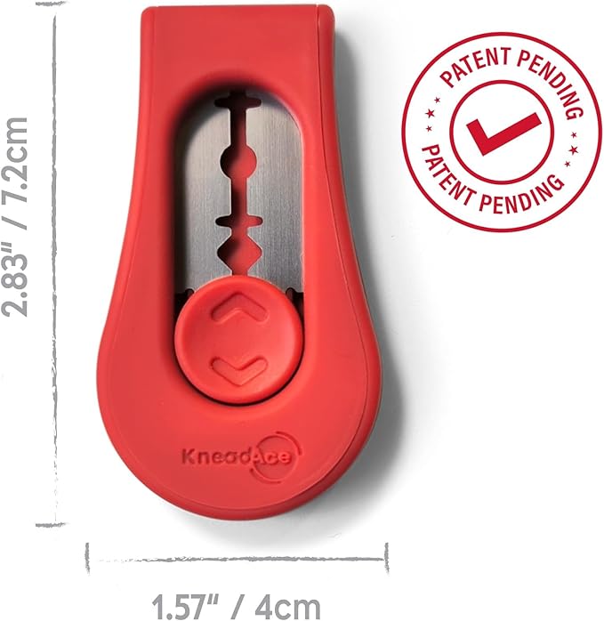 KneadAce Upgraded Extractable & Magnetic Bread Lame Dough Scoring Tool - Professional Sourdough scoring tool for Sourdough Bread baking & Bread Making Tools - Scoring Patterns booklet & 5 Razor Blades