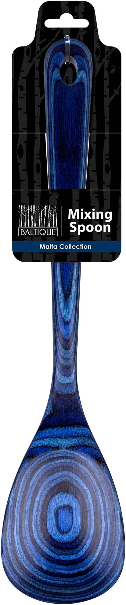 Totally Bamboo Baltique Malta Collection 12-1/2" Wooden Cooking Spoon, Safe for Nonstick