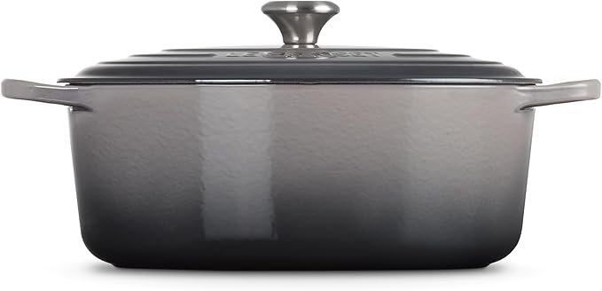 Le Creuset Enameled Cast Iron Signature Oval Dutch Oven, 8 qt., Oyster