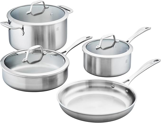 ZWILLING Spirit 3-ply 7-pc Stainless Steel Cookware Set