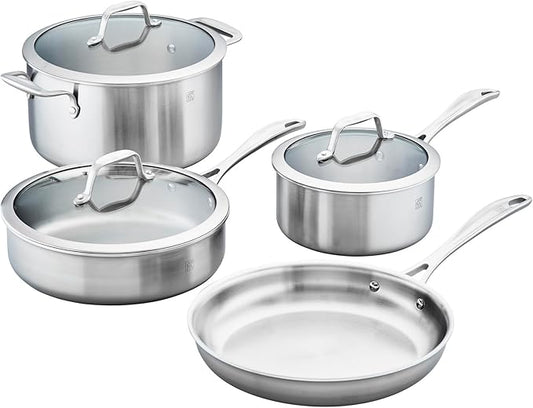 ZWILLING Spirit 3-ply 7-pc Stainless Steel Cookware Set