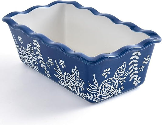 Wisenvoy Loaf Pan Bread Pan Ceramic Baking Pans Hand Paint Meatloaf Pan Nonstick Loaf Pans For Baking Bread