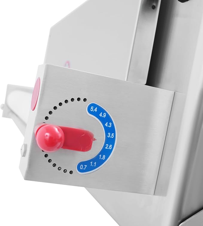 Pizza Dough Roller, 3-18" Automatic Dough Sheeter, 110V 450W Electric Pizza Press Making Rolling Machine - 1-5.5mm Thickness Adjustable for Making Fondant Cakes or Pizza Bases and Crusts