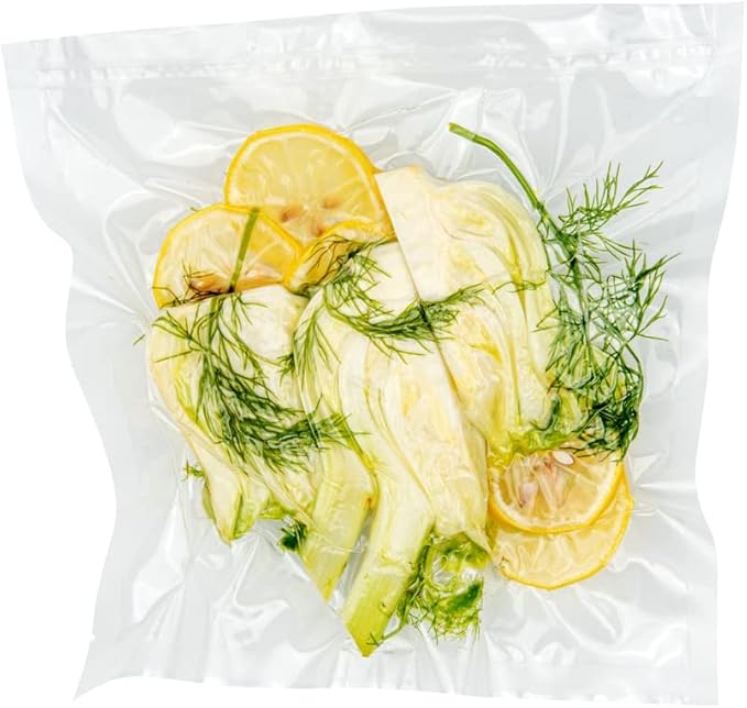 Restaurantware Fresh Hero 10 x 10 Inch Vacuum Sealer Bags 1000 Food Storage Bags - 3 mil Thick Microwavable Clear Plastic Sous Vide Bags Freezable For Storing Food Or Sous Vide Cooking