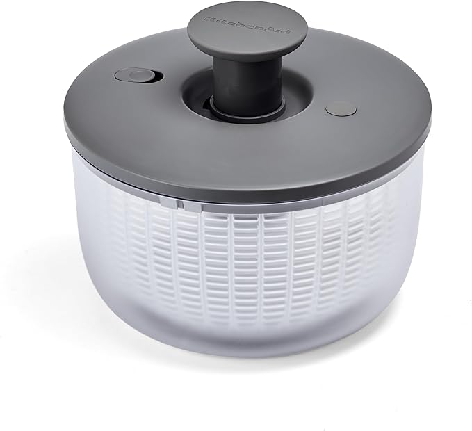 KitchenAid Universal Salad Spinner, 7.43 Quart, Charcoal Gray