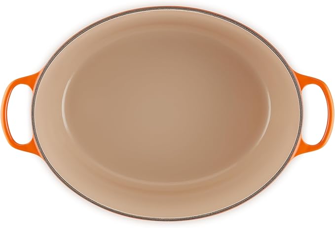 Le Creuset Enameled Cast Iron Signature Oval Dutch Oven, 15.5qt., Flame