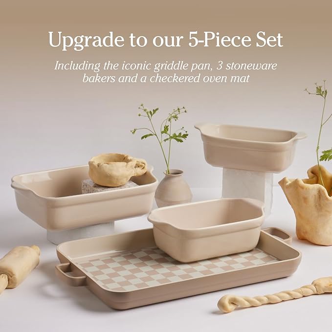 Our Place Griddle Pan - Versatile Nonstick Ceramic Sheet Pan & Stovetop Griddle | Toxin-Free, Dual-Use, with Ergonomic Handles | 5 Qt Capacity, Oven Safe up to 450°F | Steam