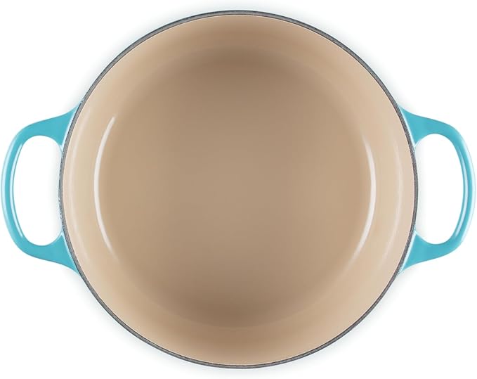 Le Creuset Enameled Cast Iron Signature Round Dutch Oven, 4.5 qt., Caribbean