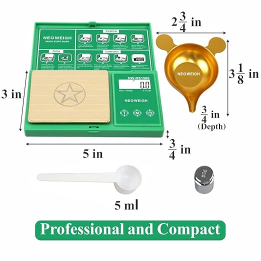 Reloading Scale, Powder Scale for Reloading, 1500 grains x 0.1 gn, Digital Powder Scale, Arrow Scale, Archery Scale, 100g by 0.01g, Metal Pan, Powder Scoop,50g Cal Weight (Batteries Included)