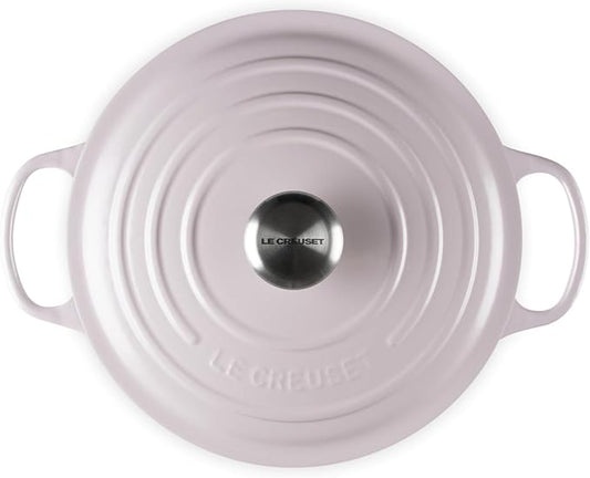 Le Creuset Enameled Cast Iron Signature Round Dutch Oven, 5.5 qt., Shallot