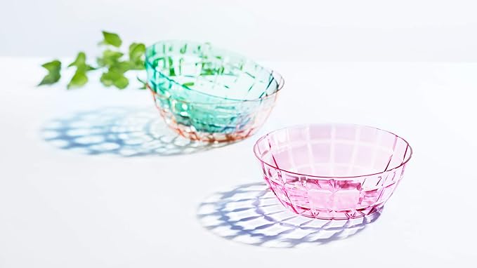 SCANDINOVIA - 13oz Unbreakable Premium Bowls Set Of 6 - Made in Japan - Super Grade Acrylic Plastic - Perfect for Gifts - Dishwasher Safe - Serving Ice Cream Candy Cereal Cereal Popcorn Salad Reusable