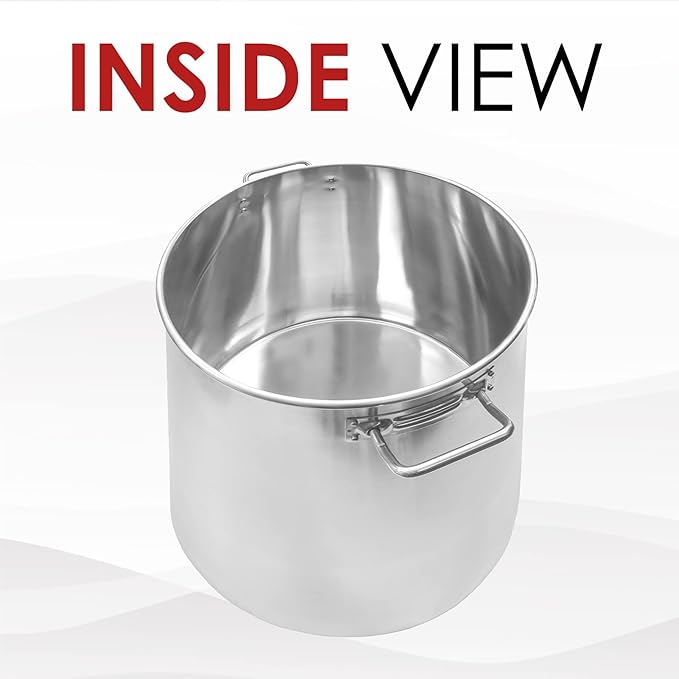 Concord 180 Quart Stainless Steel Stock Pot Cookware