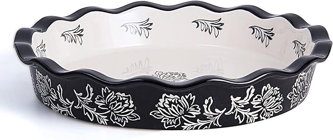 Wisenvoy Ceramic Pie Dish - Deep Dish Pie Plate Non-Stick Pans for Baking