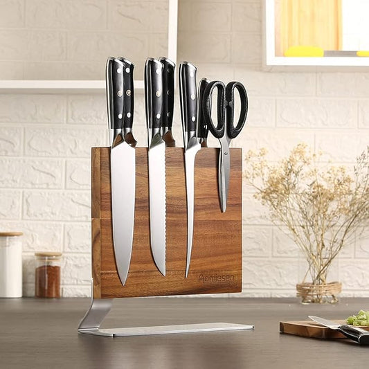 Knife Block Magnetic - Magnetic Knife Holders - Magnetic Knife Block - Magnetic Knife Stand - Knives Holder - Magnetic Knife - Universal Knife Block