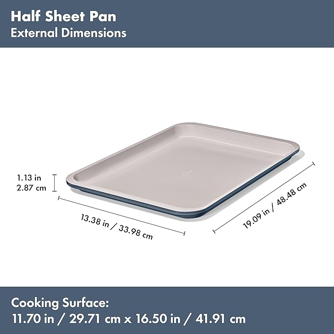 OXO Good Grips Non-Stick Pro Ceramic Coated Metal Bakeware Half Sheet Pan – Storm Blue