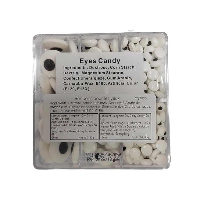 7mm 1cm 2cm Candy Eyes for Decorating Edible Googly Eyes Eyeballs Mix Size Halloween Christmas Sprinkles for Cupcakes Cake Toppers Cookies Baking Decoratings