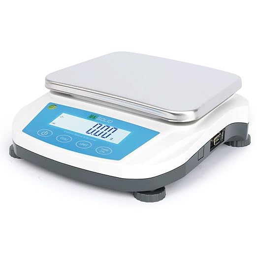 U.S. Solid Precision Lab Scale 5000g x 0.01g Analytical Balance RS232 Interface, 19 Measurement Units
