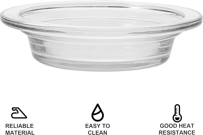 Replacement Wax Warmer Dish - Fits Most Wax Warmers - Durable Glass Dish for Wax Melts Melter Wax (4.69inch/11.9cm)