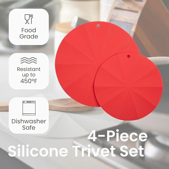 Larder & Vine 21 Piece Cookware Set (Cabernet) | Dutch Oven, Utensil Set, Saucepan, Skillet, and Trivets