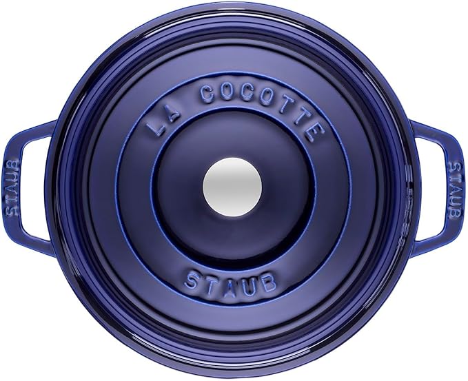 Staub Dark Blue Round Cocotte, 2.75-quart