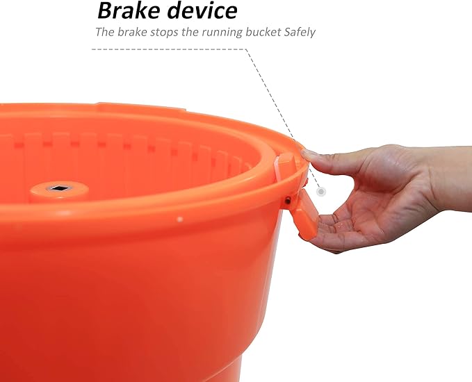 Hakka Restaurant Salad Spinner, 5 Gal/20 Qt Commercial Salad Spinner Large & Lettuce Dryer for Vegetable Friuts