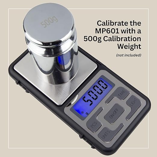GemOro Platinum MP601 Jewelry Scale | Durable Precise Jewelers Premium Class Pocket Kitchen Scale | Digital Precision Tool | Expert Professional Reading & Accuracy 600g x 0.1g