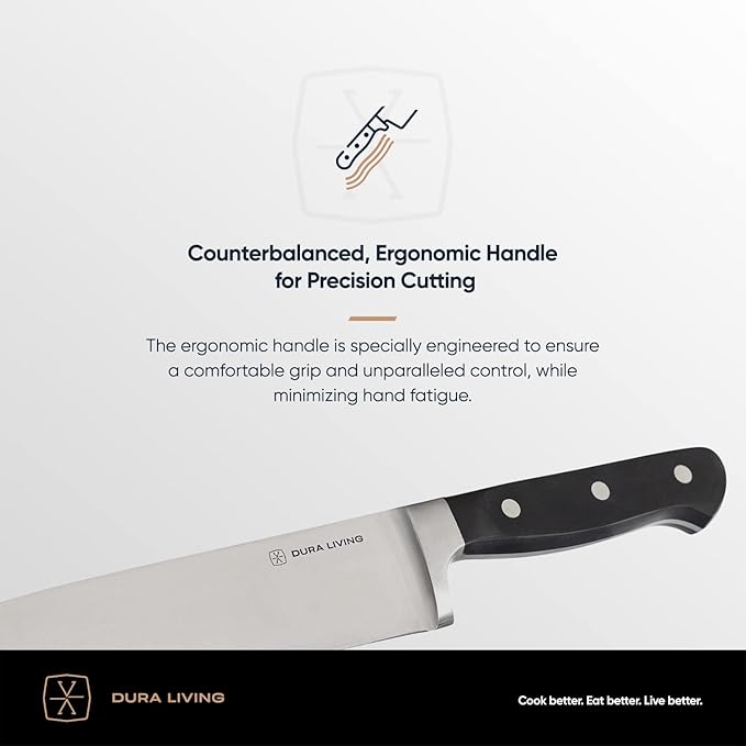 Premium 4-Piece Steak Knife Set – Sharp Serrated Blades, Forged High Carbon Stainless Steel, Full Tang, Ergonomic Handle, Black – Perfect for Dining